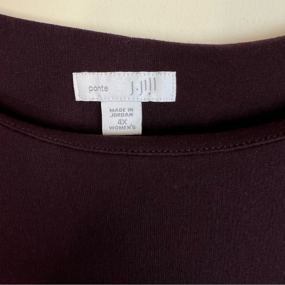 J.Jill Ponte Knit Sheath Sleeveless Dress With Pockets Size 4X - Picture 2 of 8